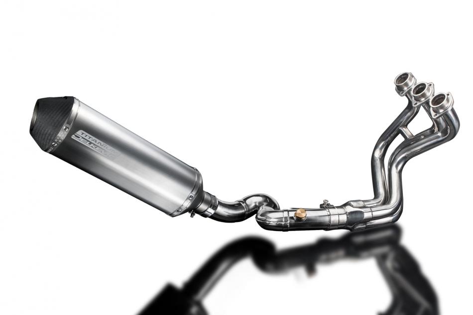 YAMAHA TRACER 900 2015-20 FULL EXHAUST SYSTEM 343mm TITANIUM XOVAL SILENCER