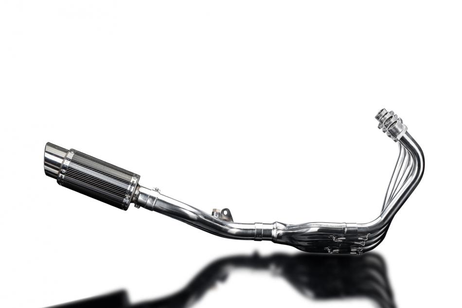 HONDA CB600F HORNET 2007-13 FULL EXHAUST 200mm CARBON ROUND SILENCER