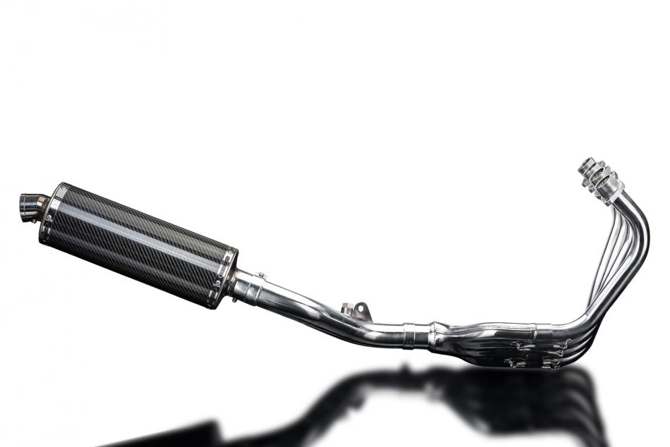 HONDA CB600F HORNET 2007-13 FULL EXHAUST  350mm CARBON OVAL BSAU SILENCER