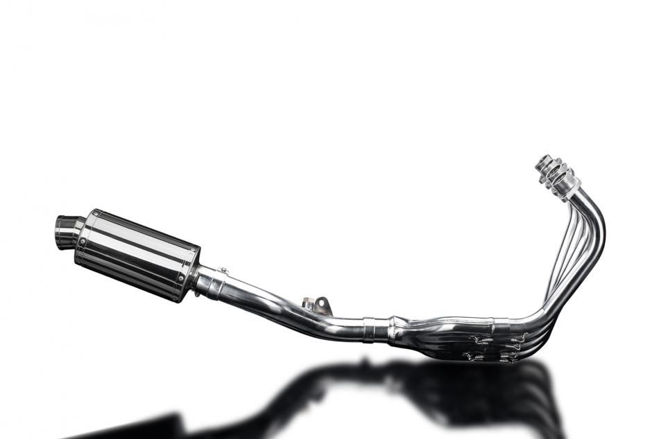 HONDA CB600F HORNET 2007-13 FULL EXHAUST 225mm STAINLESS OVAL SILENCER