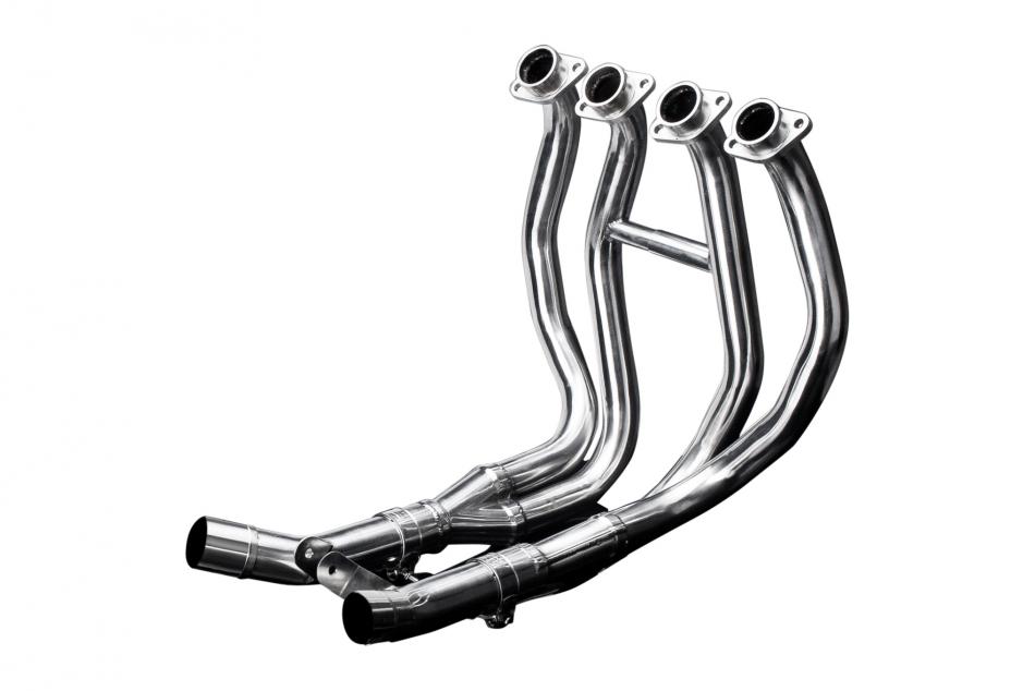 SUZUKI GSX1300R HAYABUSA 99-07 STAINLESS 4-2 EXHAUST DOWNPIPES NOT OEM COMPATIB