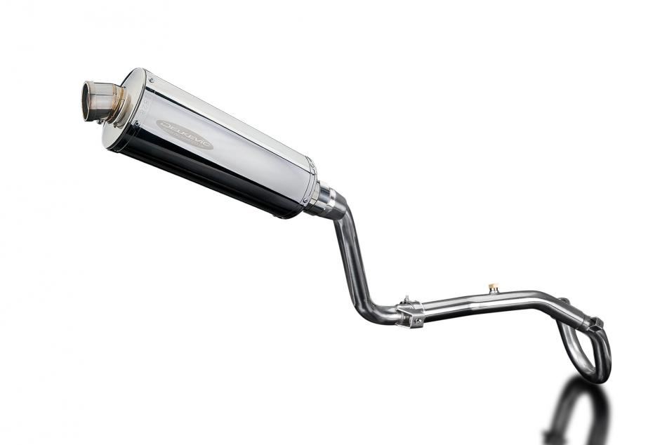 HONDA CRF250L 2017-2020 FULL EXHAUST SYSTEM 350mm STAINLESS OVAL BSAU SILENCER