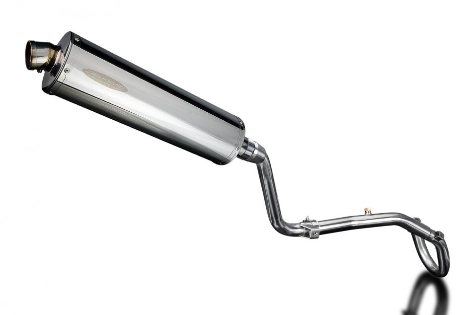 HONDA CRF250L 2017-2020 FULL EXHAUST SYSTEM 450mm STAINLESS OVAL BSAU SILENCER