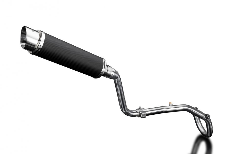 HONDA CRF250L 2017-2020 FULL EXHAUST SYSTEM 350mm CARBON ROUND BSAU SILENCER