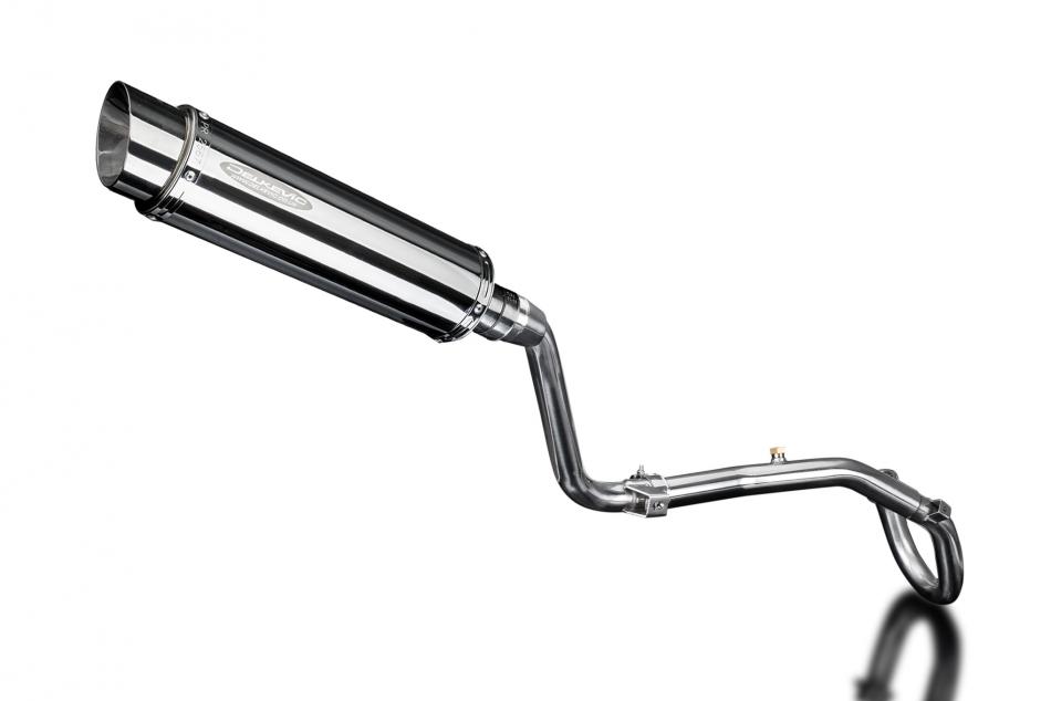 HONDA CRF250L 2017-2020 FULL EXHAUST SYSTEM 350mm STAINLESS ROUND BSAU SILENCER