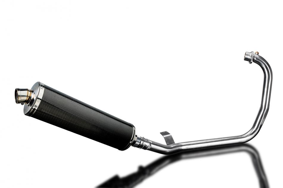 HIMALAYAN 2017-2024 OVAL 450mm CARBON SILENCER COMPLETE SYSTEM