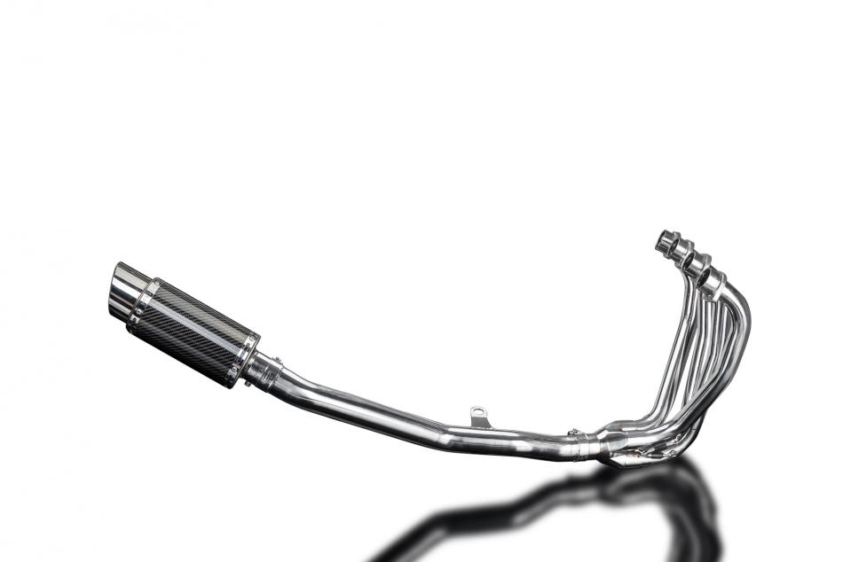 KAWASAKI ZRX1100 ZRX1200 97-07 4-1 EXHAUST 200mm CARBON ROUND SILENCER