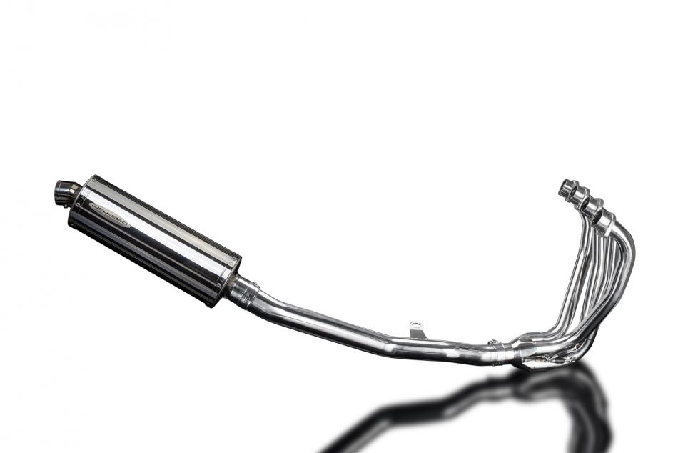 KAWASAKI ZRX1100 ZRX1200 97-07 4-1 EXHAUST 350mm STAINLESS OVAL BSAU SILENCER