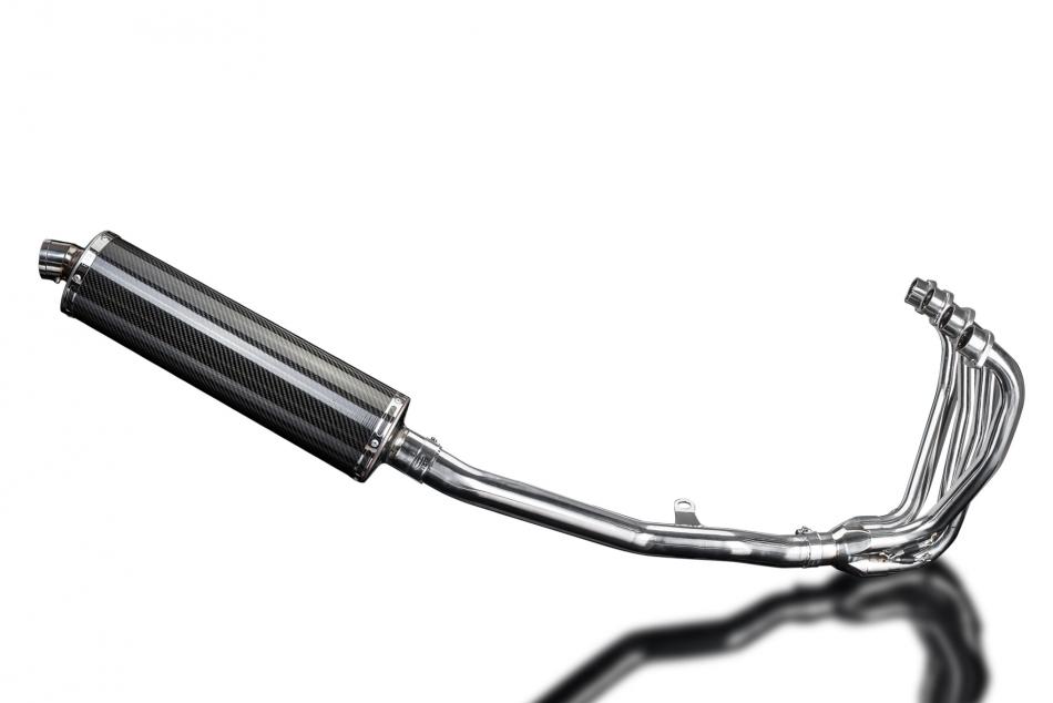 KAWASAKI ZRX1100 ZRX1200 97-07 4-1 EXHAUST 450mm CARBON OVAL BSAU SILENCER