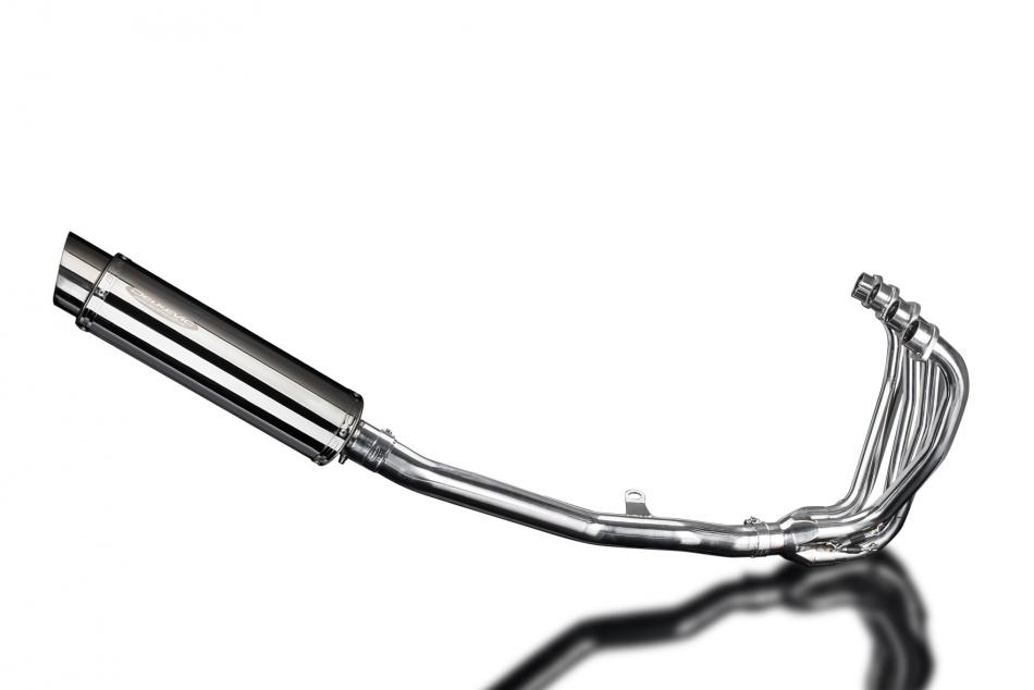 KAWASAKI ZRX1100 ZRX1200 97-07 4-1 EXHAUST 350mm STAINLESS ROUND BSAU SILENCE