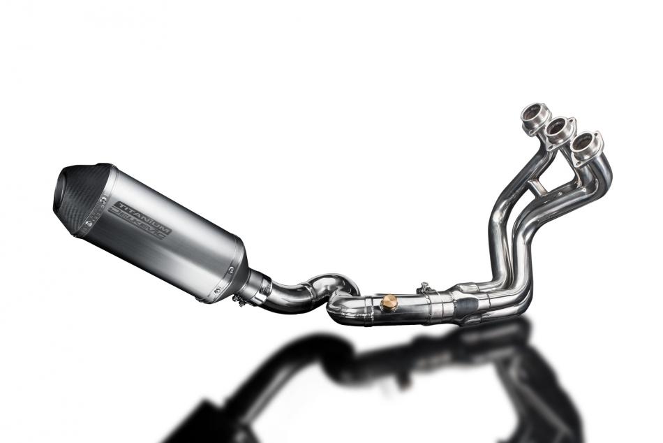 YAMAHA TRACER 900 2015-20 FULL EXHAUST SYSTEM 260mm TITANIUM XOVAL SILENCER