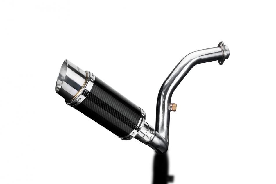 BMW G310R G310GS 2017-20 DECAT EXHAUST SYSTEM 200mm CARBON ROUND SILENCER