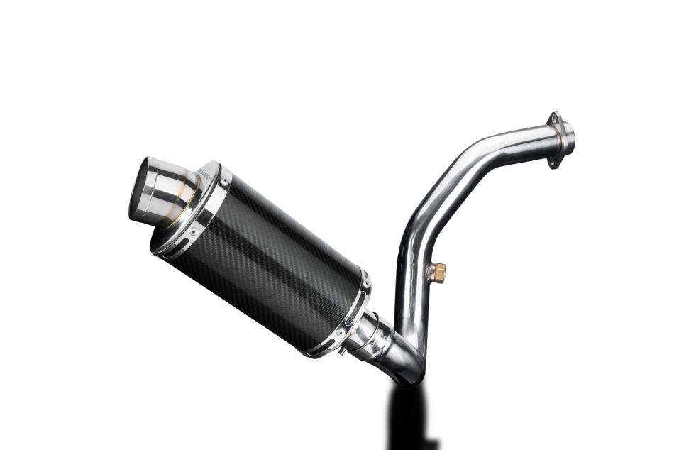 BMW G310R G310GS 2017-20 DECAT EXHAUST SYSTEM 225mm CARBON OVAL SILENCER