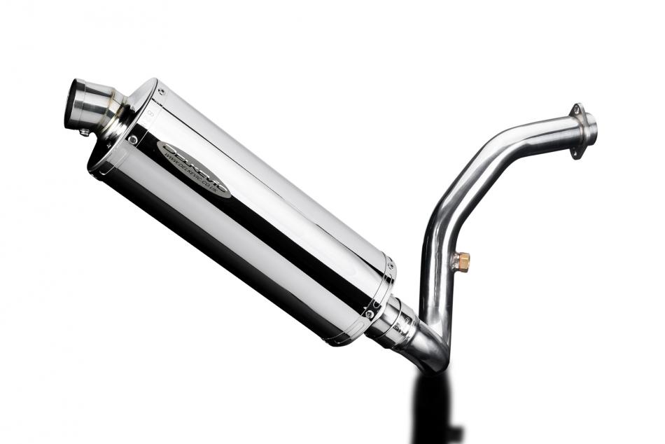 BMW G310R G310GS 2017-20 DECAT EXHAUST SYSTEM 350mm STAINLESS OVAL BSAU SILENCER