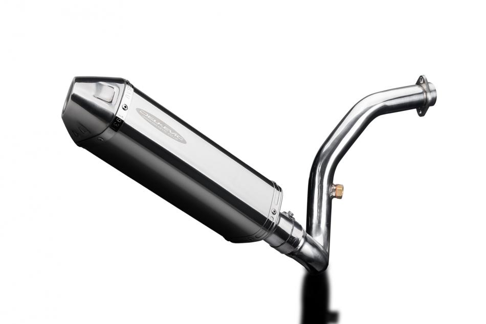 BMW G310R G310GS 2017-20 DECAT EXHAUST SYSTEM 320mm STAINLESS TRI BSAU SILENCER