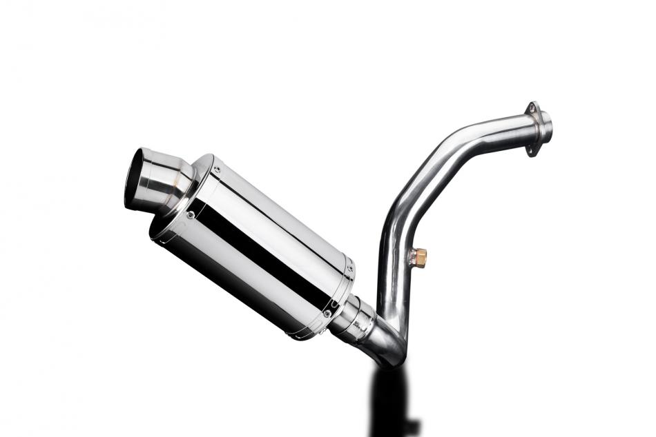 BMW G310R G310GS 2017-20 DECAT EXHAUST SYSTEM 225mm STAINLESS OVAL SILENCER