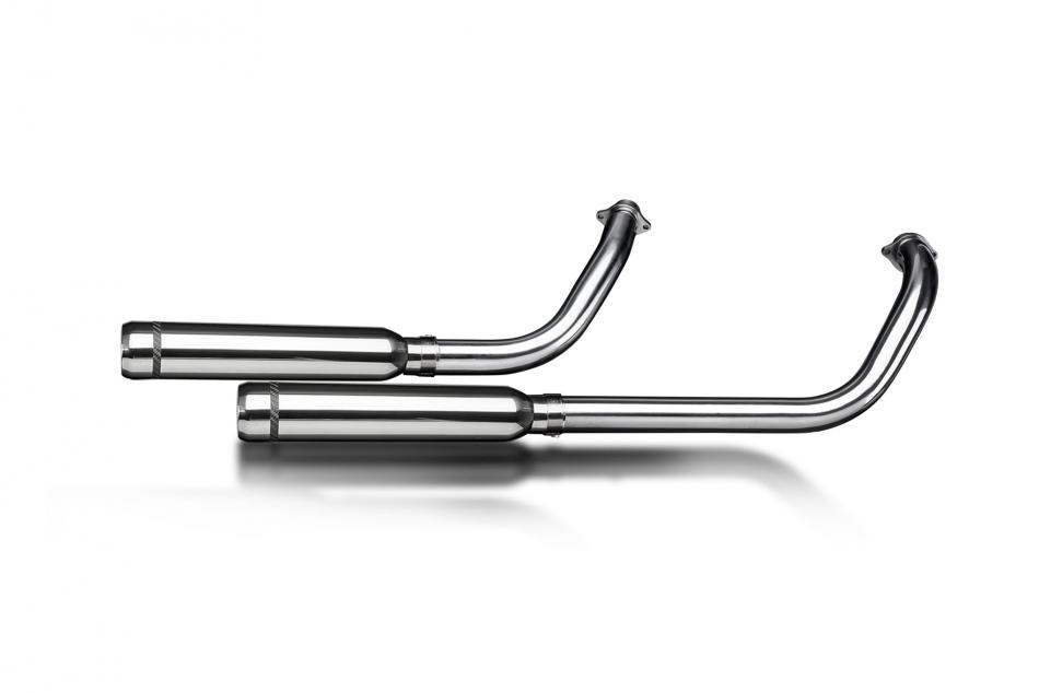 HONDA VT750 SHADOW SPIRIT 08-18 FULL 2-2 EXHAUST 410mm CUSTOM SILENCER BULL NOSE