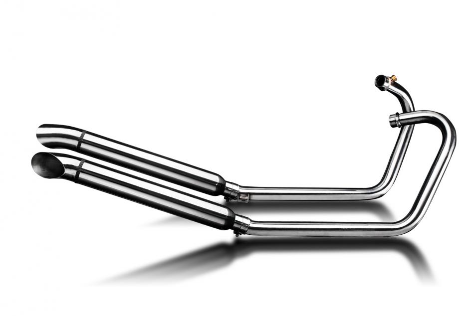 TRIUMPH STREET CUP 17-19 COMPLETE EXHAUST SYSTEM 550MM CUSTOM TURNOUT SILENCER