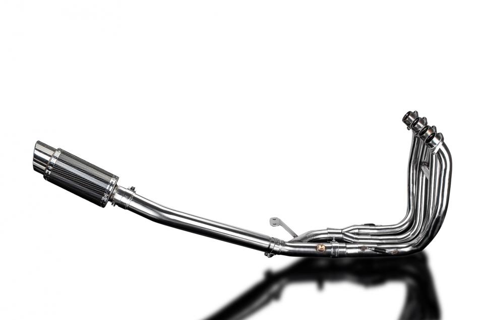 SUZUKI GSX1300R HAYABUSA 2008-20 4-1 EXHAUST SYSTEM 200mm CARBON ROUND SILENCER