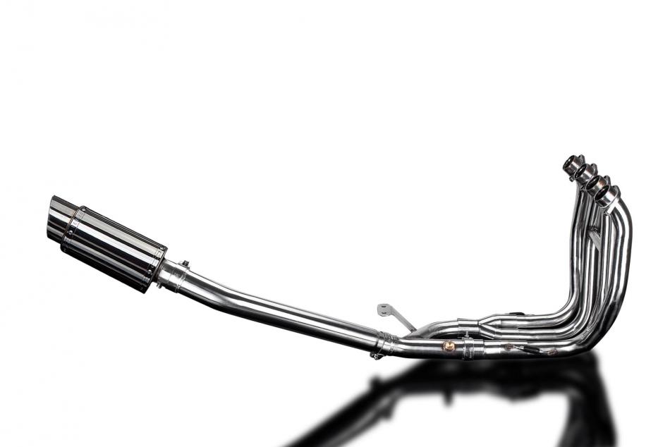 SUZUKI GSX1300R HAYABUSA 08-20 4-1 EXHAUST SYSTEM 200mm STAINLESS ROUND SILENCER