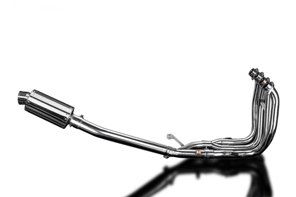 SUZUKI GSX1300R HAYABUSA 08-20 4-1 EXHAUST SYSTEM 225mm STAINLESS OVAL SILENCER