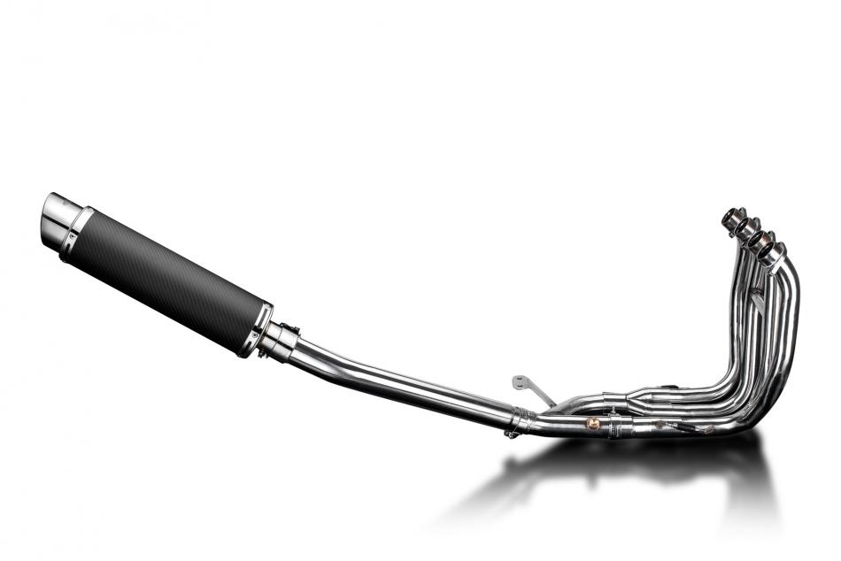 SUZUKI GSX1300R HAYABUSA 2008-20 4-1 EXHAUST SYSTEM 350mm CARBON ROUND SILENCER