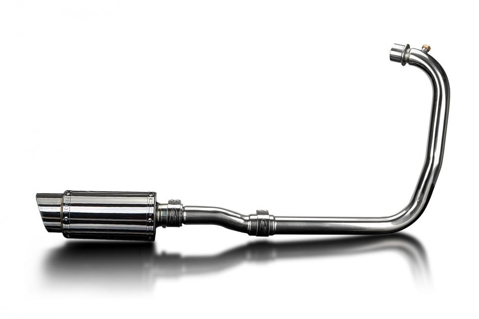 Royal Enfield Meteor 350 2021-24 Complete Exhaust 200mm Round Stainless Silencer