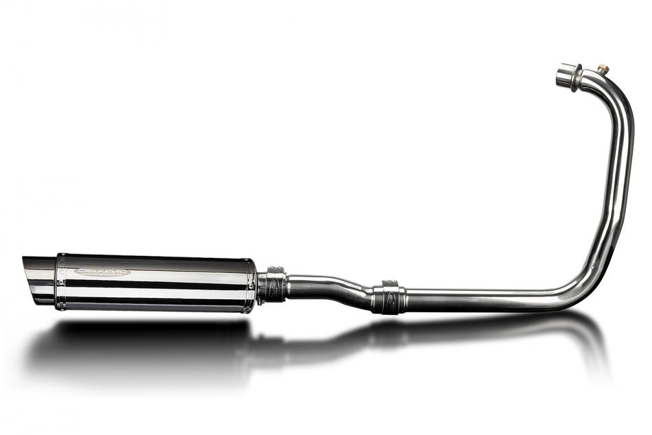 Royal Enfield Meteor 350 2021-24 Complete Exhaust 350mm Round Stainless Silencer