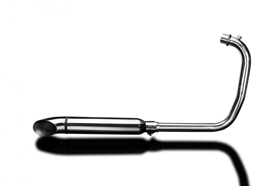 Royal Enfield Meteor 2021-24 Complete Exhaust 410mm Turn Out Silencer Stainless