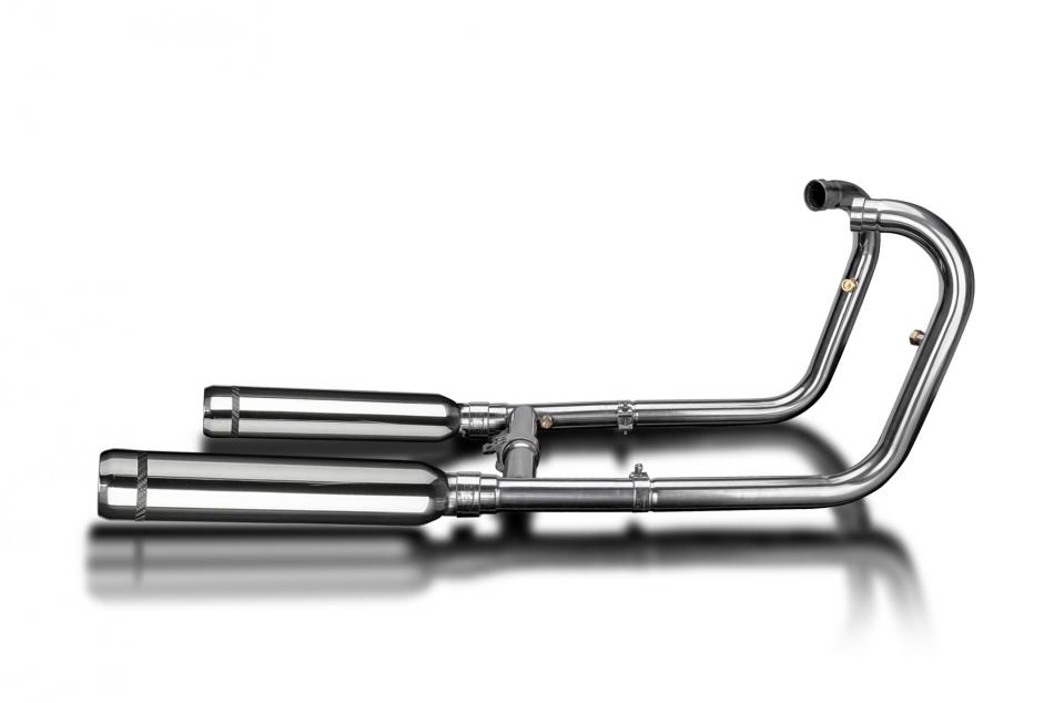 Kawasaki W650 W800 2019-24 Full Exhaust 2-2 410mm Bull Nose Silencers Stainless