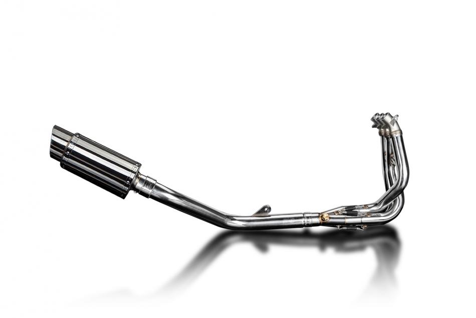 DAYTONA 675 675R 09-12 200mm STAINLESS ROUND SILENCER 3-1 COMPLETE