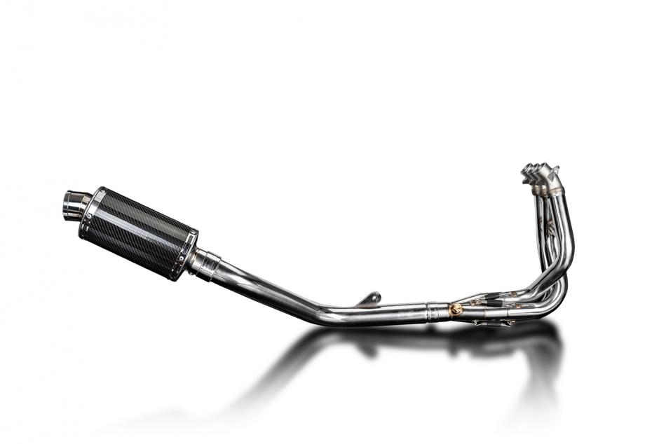 DAYTONA 675 675R 09-12 225mm CARBON FIBRE OVAL SILENCER 3-1 COMPLETE