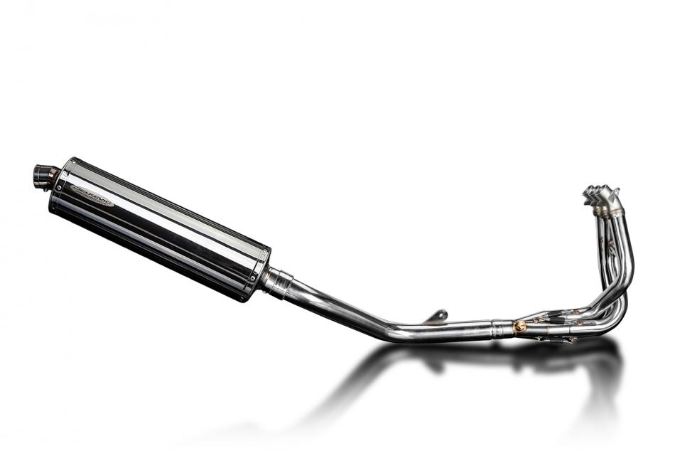 DAYTONA 675 675R 09-12 450mm STAINLESS OVAL SILENCER 3-1 COMPLETE