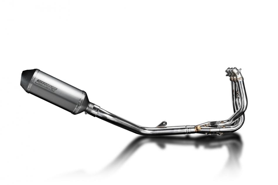 DAYTONA 675 675R 09-12 260mm TITANIUM X-OVAL SILENCER 3-1 COMPLETE