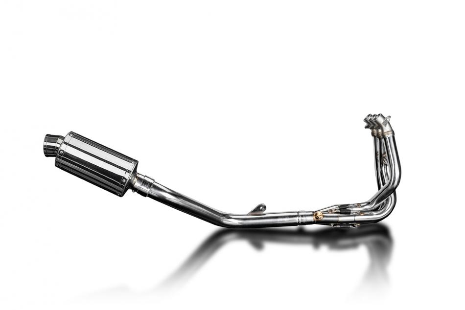 DAYTONA 675 675R 09-12 225mm STAINLESS OVAL SILENCER 3-1 COMPLETE