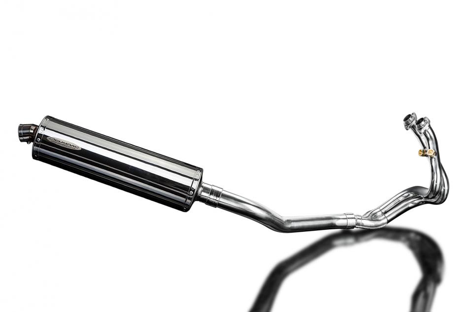 CFMOTO 650NK 2016-2023 Complete Exhaust System 450mm Oval Stainless Silencer