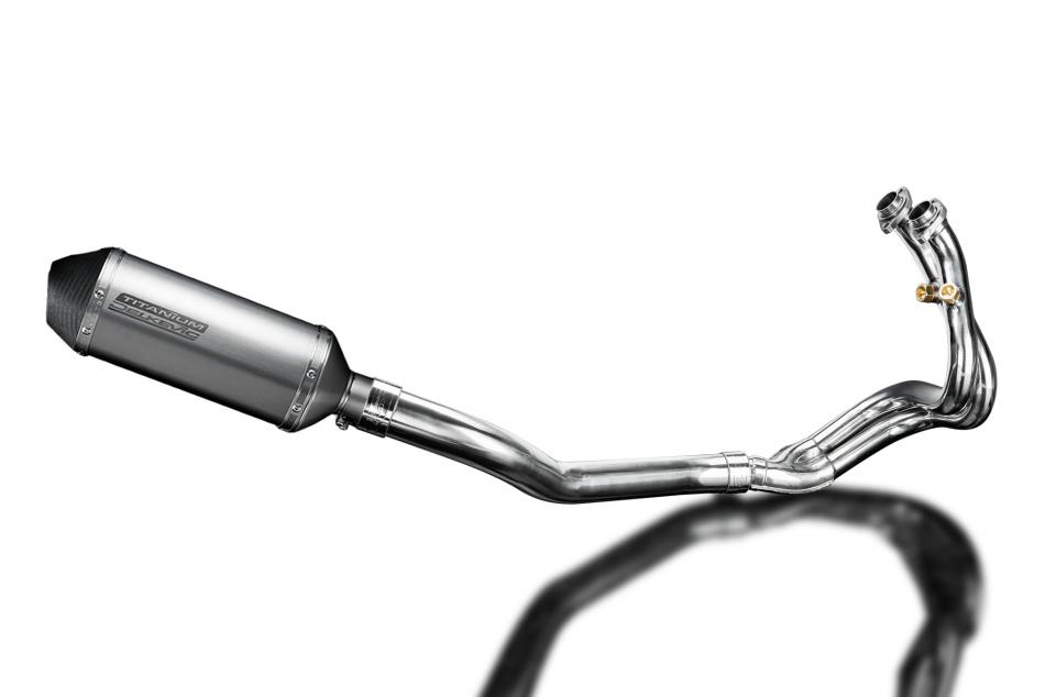 CFMOTO 650NK 2016-2023 Complete Exhaust System 260mm X-Oval Titanium Silencer