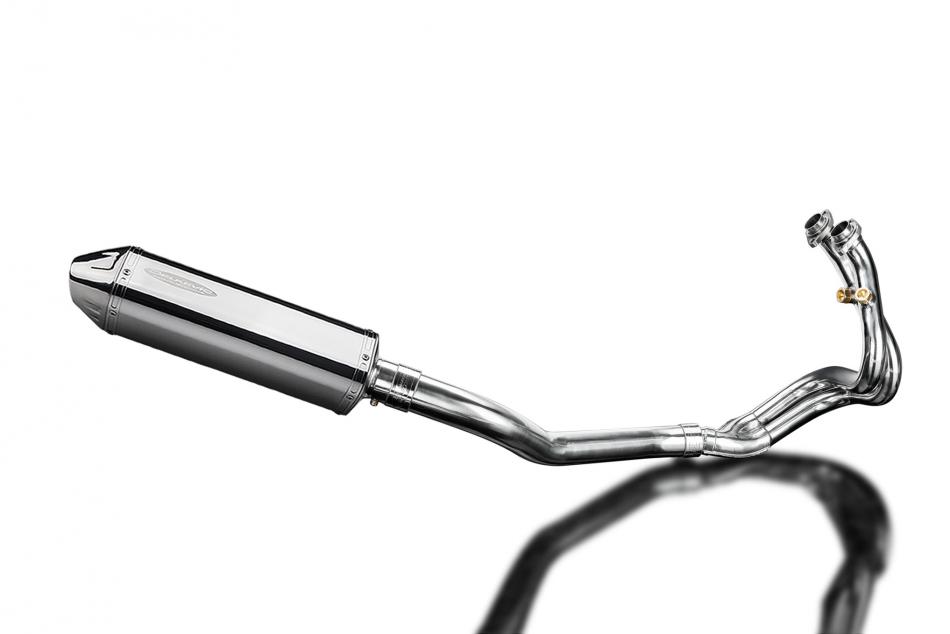 CFMOTO 650NK 2016-2023 Complete Exhaust System 320mm Tri-Oval Stainless Silencer