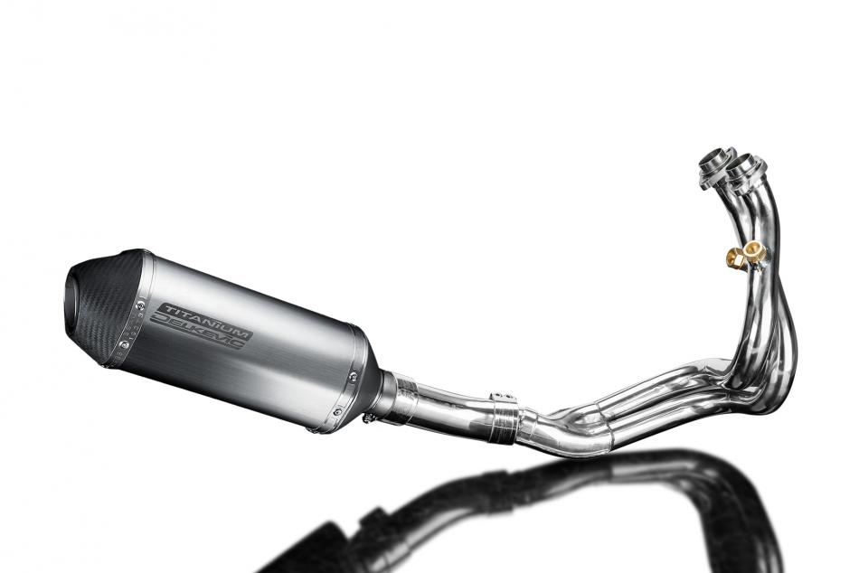 CFMOTO 650NK 2016-2023 Complete Exhaust System 260mm X-Oval Titanium Silencer