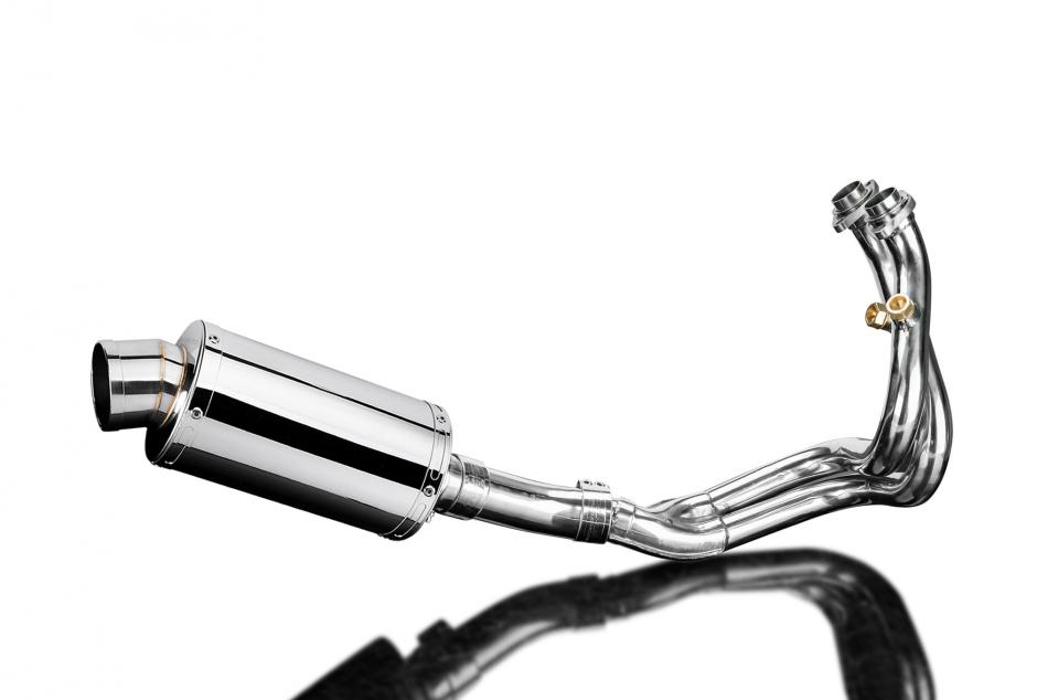 CFMOTO 650NK 2016-2023 Complete Exhaust System 225mm Round Stainless Silencer