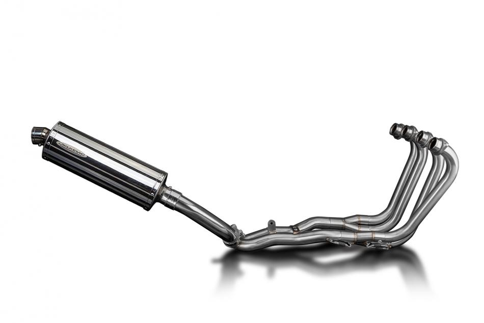 Honda CBR1000F Hurricane 87-99 Full Exhaust 4-1 350mm Oval Stainless Silencer