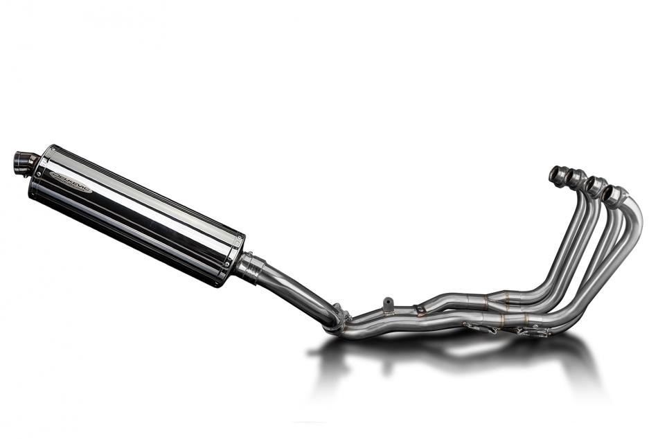 Honda CBR1000F Hurricane 87-99 Full Exhaust 4-1 450mm Oval Stainless Silencer