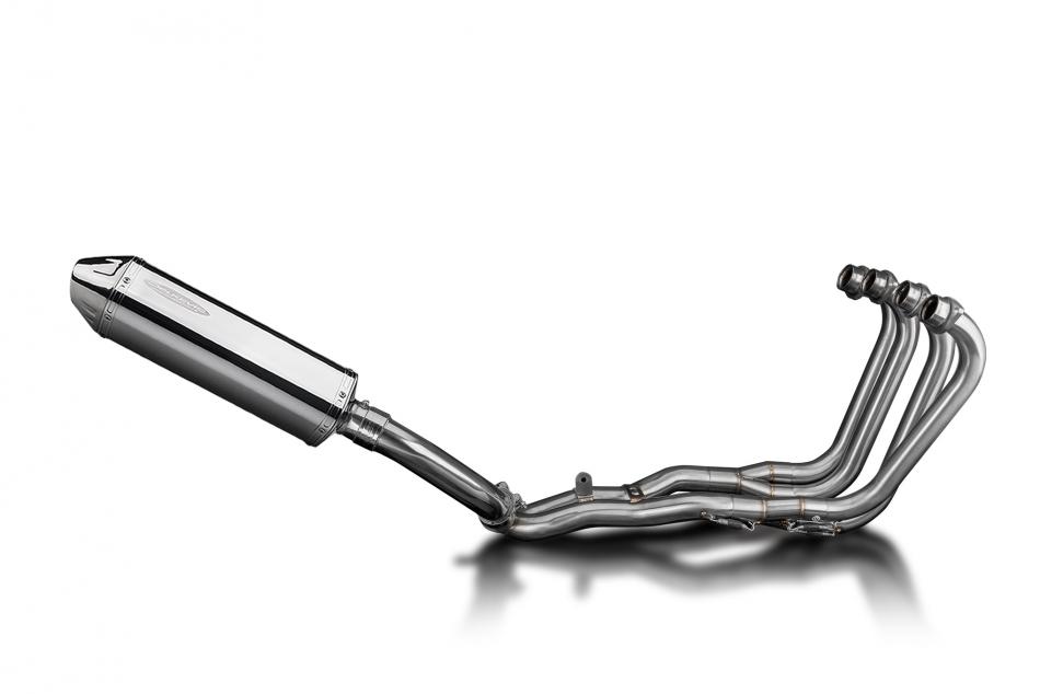 Honda CBR1000F Hurricane 87-99 Full Exhaust 4-1 320mm TriOval Stainless Silencer