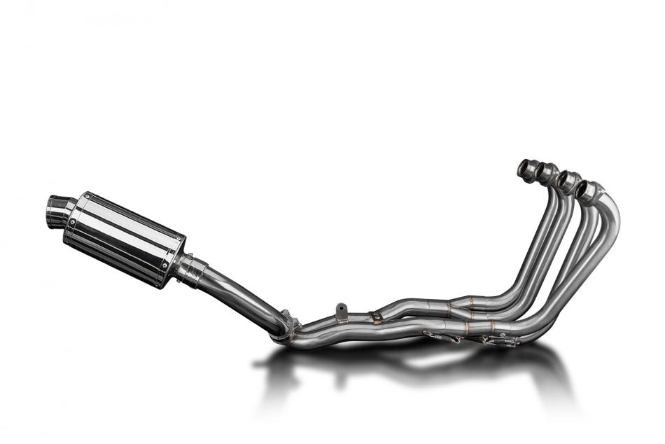 Honda CBR1000F Hurricane 87-99 Full Exhaust 4-1 225mm Oval Stainless Silencer