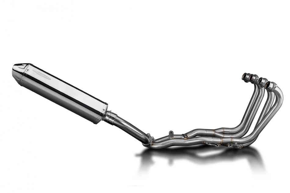 Honda CBR1000F Hurricane 87-99 Full Exhaust 4-1 420mm TriOval Stainless Silencer