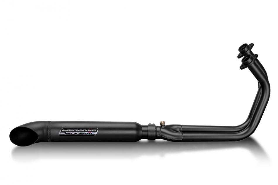 Kawasaki Vulcan S 650 2021-2024 Full Exhaust 2-1 Ceramic 410mm Turn Out Silencer