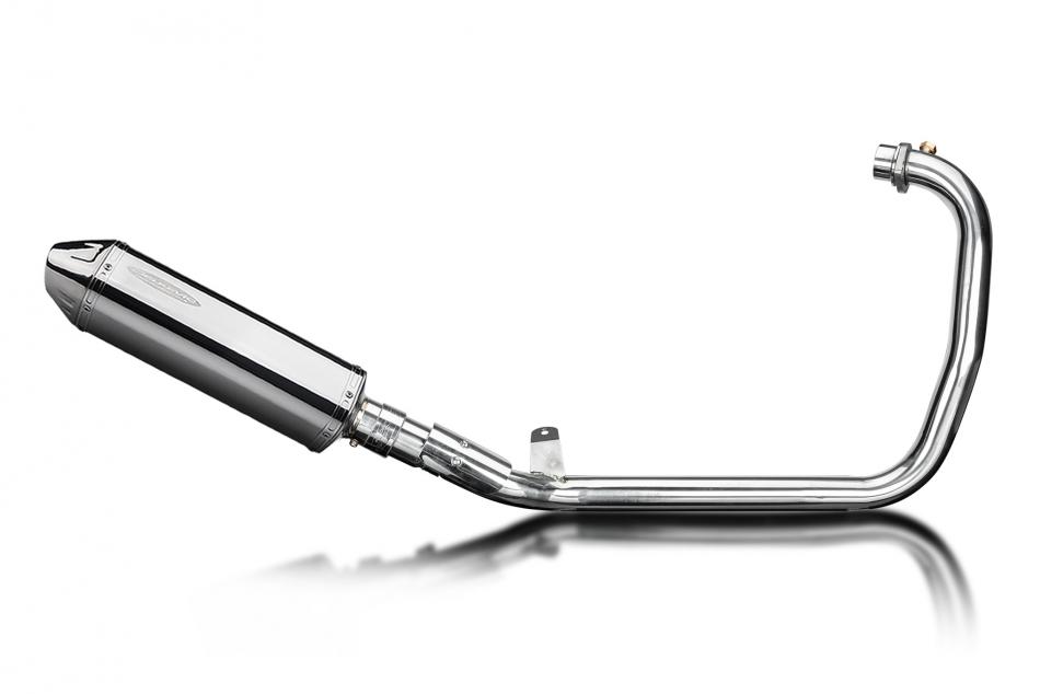 Royal Enfield Scram 411 2022-2024 Full Exhaust 320mm Tri-Oval Stainless Silencer