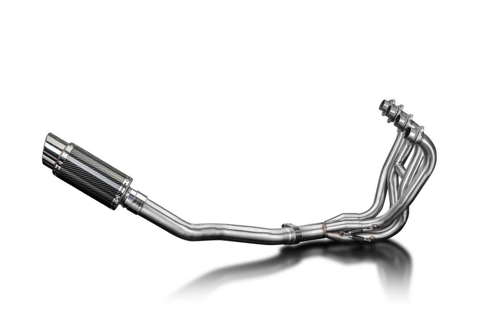 Kawasaki ZZR600 D/E ZZR400 K/N 90-09 Exhaust 4-1 200mm Round Carbon Silencer