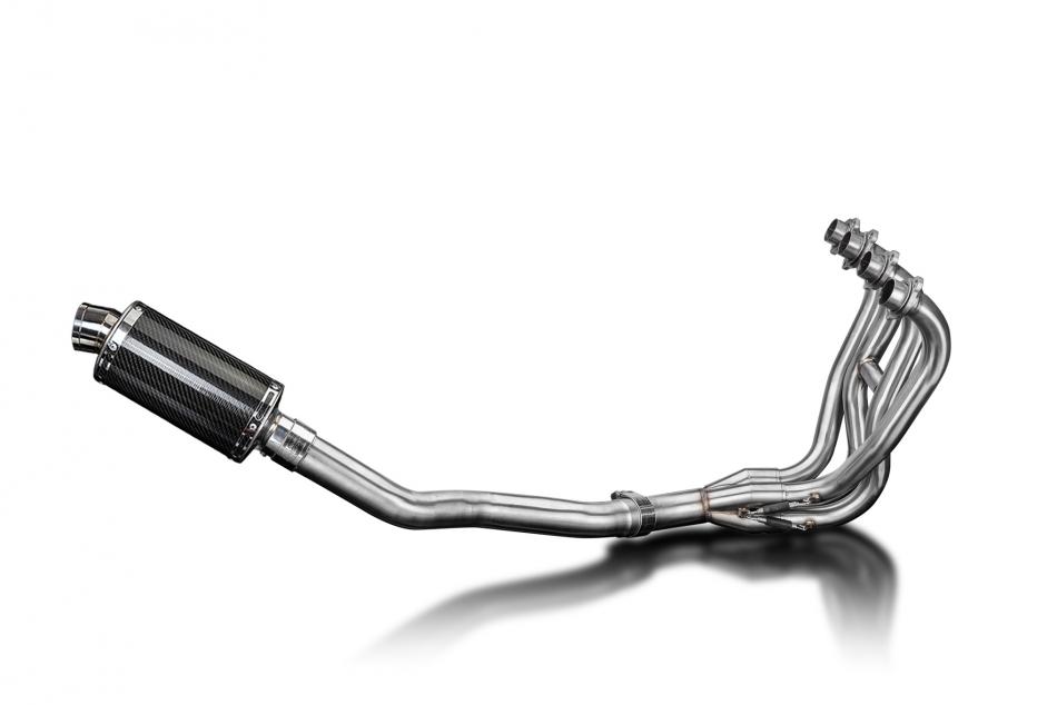 Kawasaki ZZR600 D/E ZZR400 K/N 90-09 Full Exhaust 4-1 225mm Oval Carbon Silencer