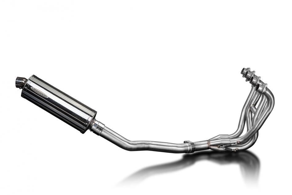 Kawasaki ZZR600 D/E ZZR400 K/N 90-09 Exhaust 4-1 350mm Oval Stainless Silencer